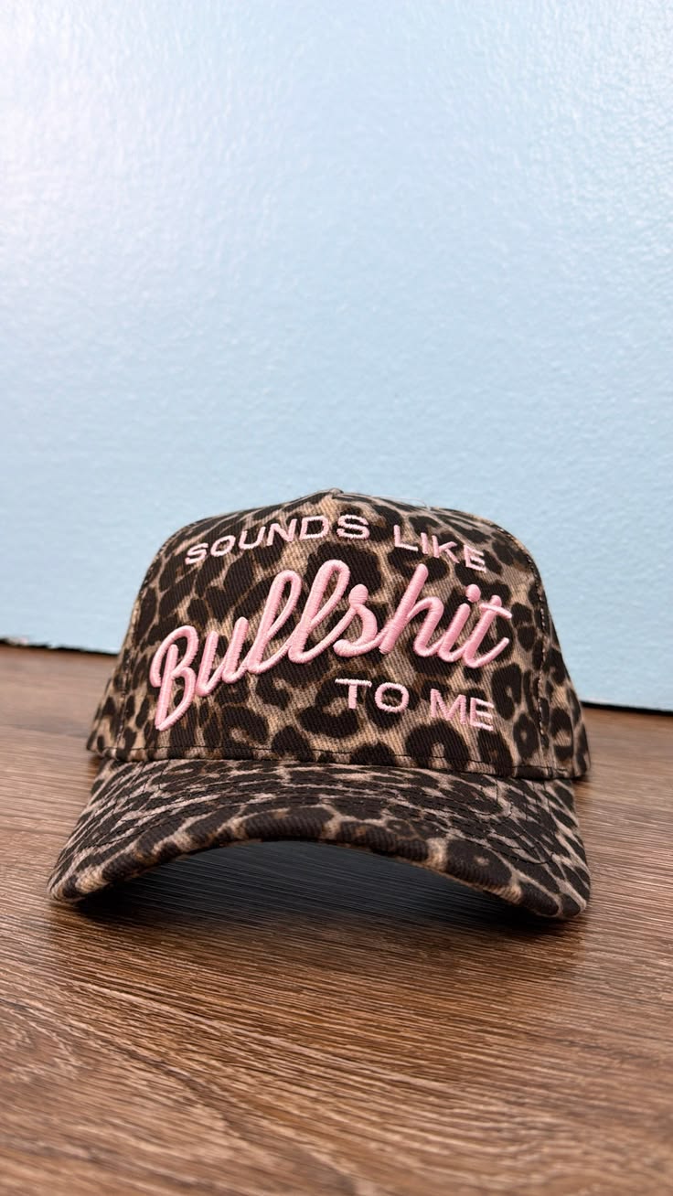 “Sounds Like Bullsh*t” Leopard Trucker Hat